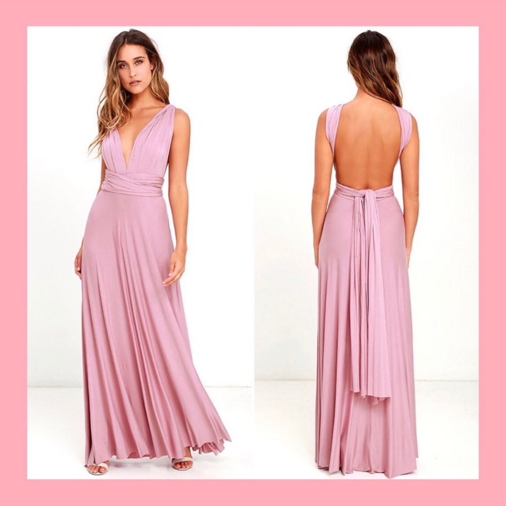 Lulus Blush Convertible Dress